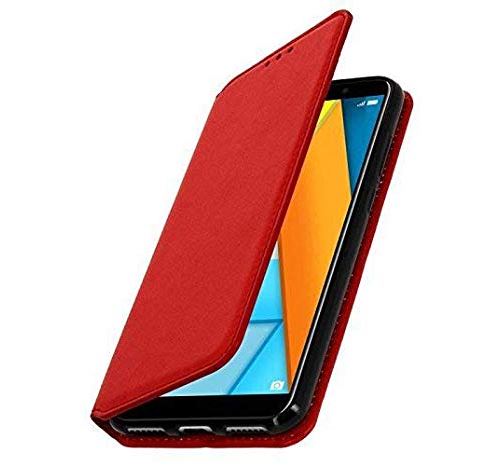 Etui Housse Coque Rouge Compatible Pour Samsung Galaxy S10 Plus/ S10+ (Fermeture Magnétique)