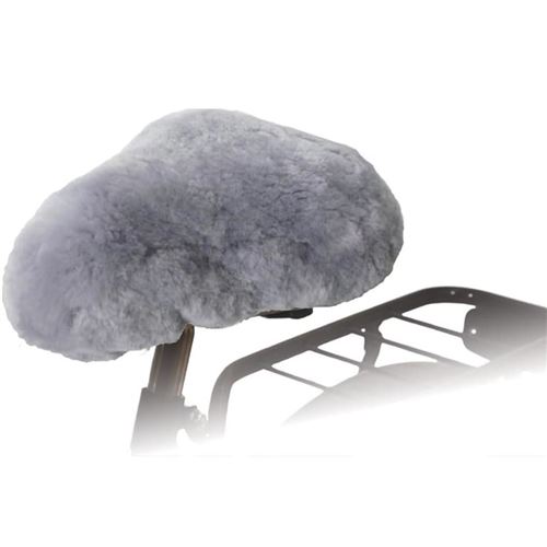 Willex Housse de selle de vélo Peau de mouton Gris 30135