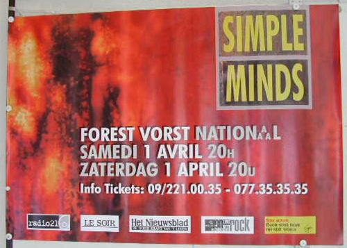 Simple Minds - 67x97 cm - AFFICHE / POSTER