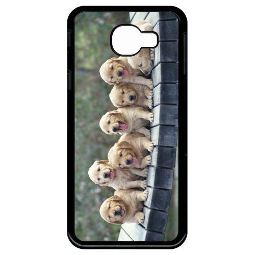 Coque samsung galaxy a8 2016 modèle 2016 chiots golden retriever