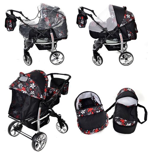 Noir Et Rouge Fleurs X2 Poussette Landau 3en1 Avec Siege Auto Couffin Poussette Canne Roues Pivotantes Poussette Achat Prix Fnac Noir Et Rouge Fleurs X2 Poussette Landau 3en1 Avec Siege Auto Couffin Poussette Canne Roues Pivotantes Poussette Achat Prix Fnac