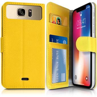 BestCases.nl Etui portefeuille rouge Pull-Up PU Booktype pour Huawei P8 Lite 2017 / P9