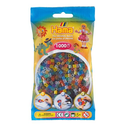 Hama Ironing beads-transparent Mix (053), 1000pcs.