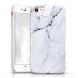 ESR Coque iPhone 7, Coque iPhone 8 Marbre, Coque Silicone Motif Marbre, Housse Etui de Protection en TPU Souple Lustré pour iPhone 7 / iPhone 8 (2017) 4,7 pouces (Série Marble, Blanc Arabescato)