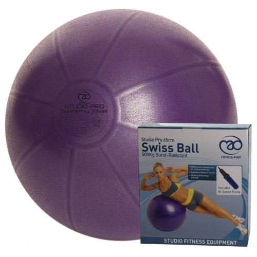 Fitness-Mad ballon de fitness 75 cm PVC violet