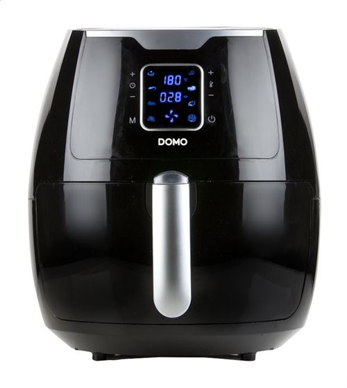 Domo Deli-fryer Xxl Solo Autonome Hot Air Fryer 5.5l Noir, Argent – Friteuse (hot Air Fryer, 5,5 L, 1,5 Kg, 80 °c, 200 °c, 30 Min)