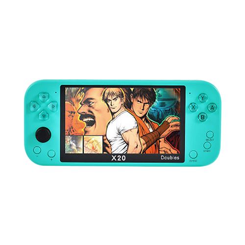 Console de jeux portable X20 5,1 pouces rétro HD - Bleu