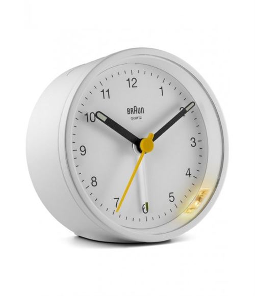 Braun R&eacute;veil &agrave; Quartz Plastique Blanc Normal