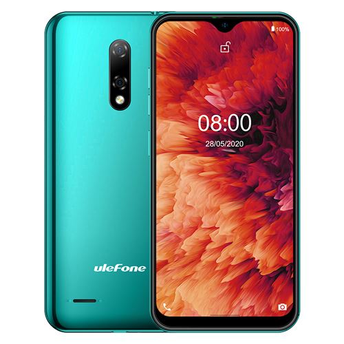 Smartphone Note 8P 5,5 pouces Android 10 double caméra arrière 2Go 16Go vert