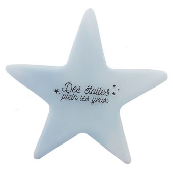 1 veilleuse etoile 9.5 x 8.5 cm enfant lampe decoration chambre bebe