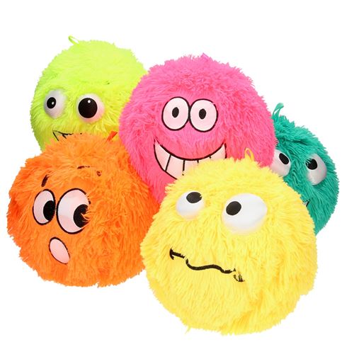 Balle Fuzzy avec Rire Face, 23cm