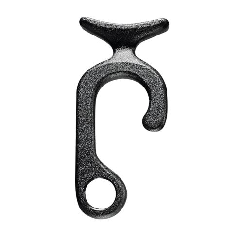 Clips pour pare-battages pour montage sur câble Ø6mm. 86x25mm. blanc
