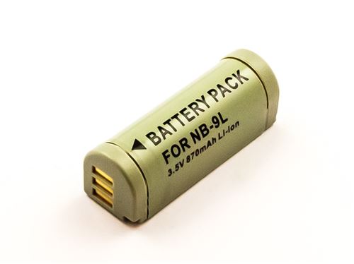 Battery similar CAN NB-9L, Li-ion, 3,7V, 870mAh, 3,2Wh