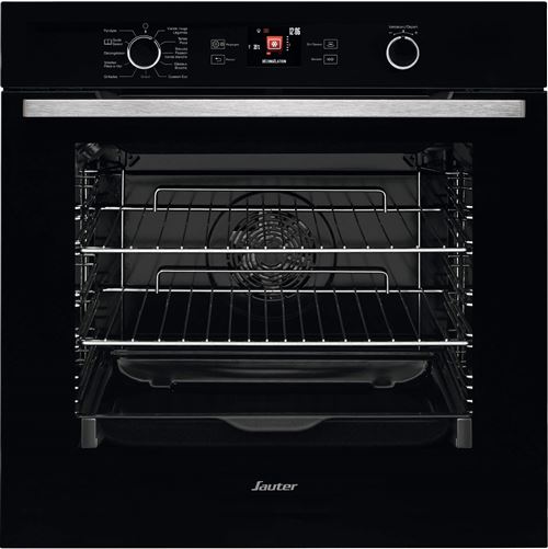 Four intégrable multifonction 73l 60cm a+ pyrolyse noir Sauter sop5585b