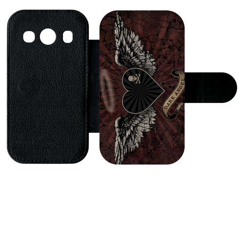 Etui À Rabat Samsung Galaxy Ace 4 G357 Gothique Dark Angel Tetes De Mort