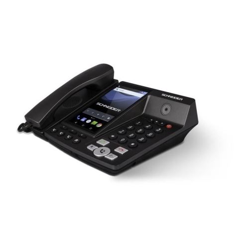 SCHNEIDER Téléphone fixe sans fil 4G LTE Noir