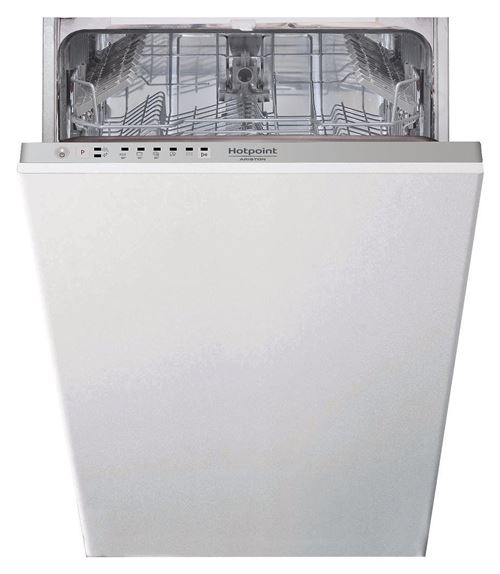 Hotpoint Ariston HSIE 2B19 - Slim - lave-vaisselle - intégrable - Niche - largeur : 45 cm - profondeur : 56 cm - hauteur : 82 cm - blanc