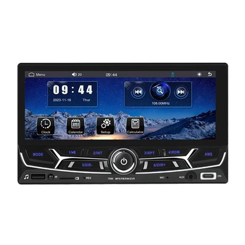 Autoradio 6.86 Pouces Bluetooth CarPlay Android Écran Tactile Caméra Recul YONIS