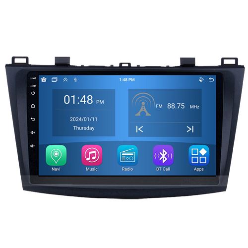 Autoradio RoverOne® Bluetooth CarPlay Android Auto Navigation 4Go RAM 64Go ROM pour Mazda 3 Mazda3 BL 2010-2013