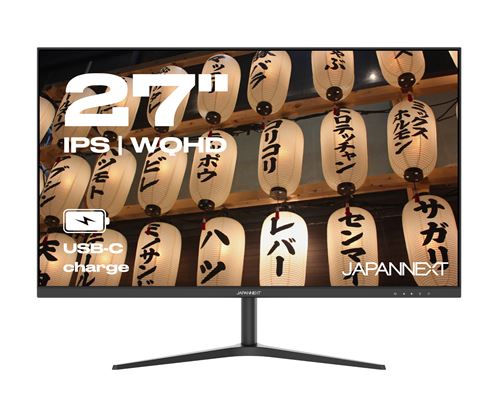 JAPANNEXT Écran PC Bureautique 27 WQHD USB-C (+ charge 65W) IPS JN-IPS27WQHDR-C65W