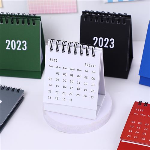Mini calendrier à bobine simple, solide, papier de bureau