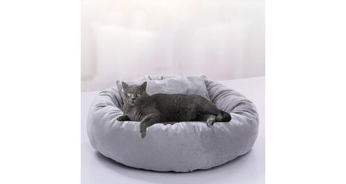 Meilleurs prix pour Chien chat rond hiver sac de couchage chaud fine peluche doux lit pet lit apaisant lit