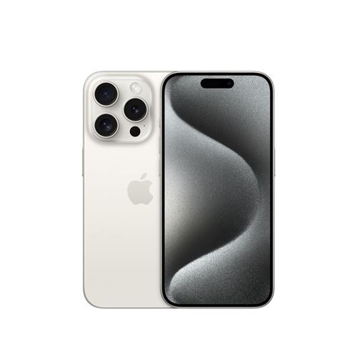 Apple iPhone 15 Pro 5G e-SIM 128 Go 6.1" Titane Blanc