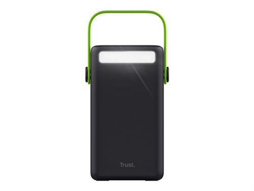 Trust Redoh XXL - Banque d alimentation - 50000 mAh - 185 Wh - 20 Watt - QC 3.0, Power Delivery 3.0 + PPS - 4 connecteurs de sortie (3 x USB Type A, 24 pin USB-C) - sur le câble : USB-C - noir
