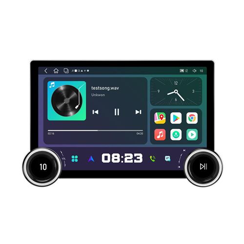 Autoradio Android 11.8 Pouces Écran QLED Navigation GPS CarPlay Sans Fil YONIS