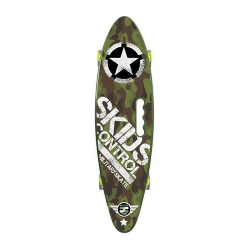 STAMP Skateboard 24 x 7 avec poign&eacute;e Skids Control Military