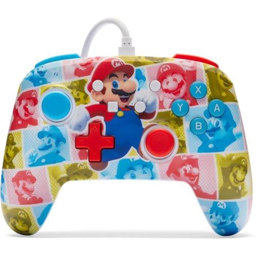 Manette filaire PowerA Mario Hero Reel pour Nintendo Switch
