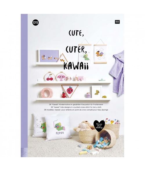 Livre de broderie N°175 Cute, Cuter, Kawaii - Rico Design(...) - Violet