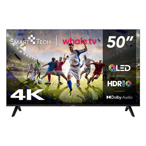 SMART TECH TV QLED 4K UHD 50"" (127cm) Smart TV Whale OS-50QH02K- Molotov, Netflix, Prime Video, Disney+ 3xHDMI - 2xUSB; Son Dolby