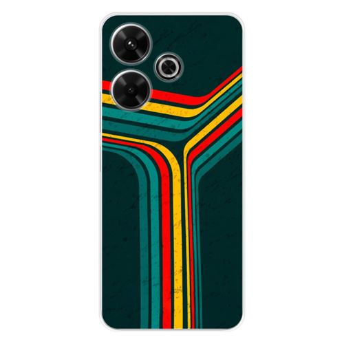 Coque en silicone imprimée compatible Xiaomi Redmi 13 4G Retro lines
