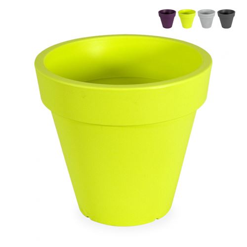 Vase Conique Pour Plantes Ø 50cm Jardinière Design Terrasse Jardin Pegasus, Couleur: Vert foncé
