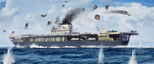 Maquette bateau Trumpeter USS Yorktown CV-5- 1/700 - Maquette de bate