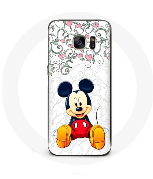 Coque pour Samsung Galaxy S6 Mickey Mouse Fleurs Cœurs Maniacase