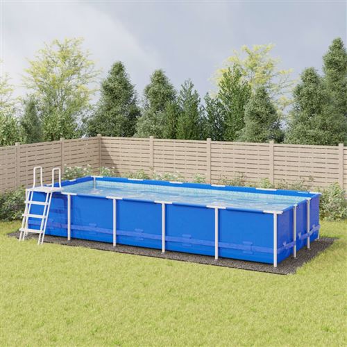 Vidaxl b&acirc;che de piscine gris clair 999x500 cm g&eacute;otextile polyester