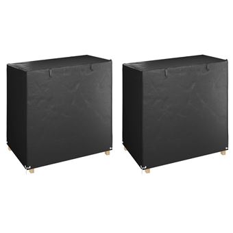 vidaXL Sacs de rangement pour sapin de Noël 2 pcs noir polyéthylène -  Accessoires mobilier de jardin à la Fnac