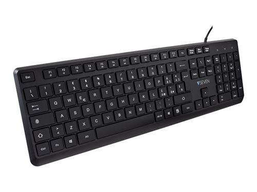 V7 KU350IT - Clavier - USB - QWERTY - Italien - noir