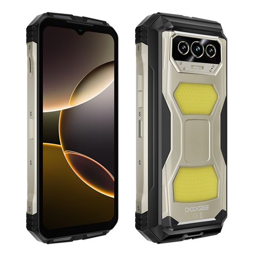DOOGEE V Max S Téléphone Portable 6.58, 22000mAh, 24(8+16)Go+256Go, 50MP+32MP,Empreinte digitale/NFC,Dual SIM 5G smartphone-Or