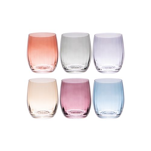 Non Communiqué Multicolore Coffret De 6 Gobelets Lumen 30 Cl - Table Passion - Verre Cristallin