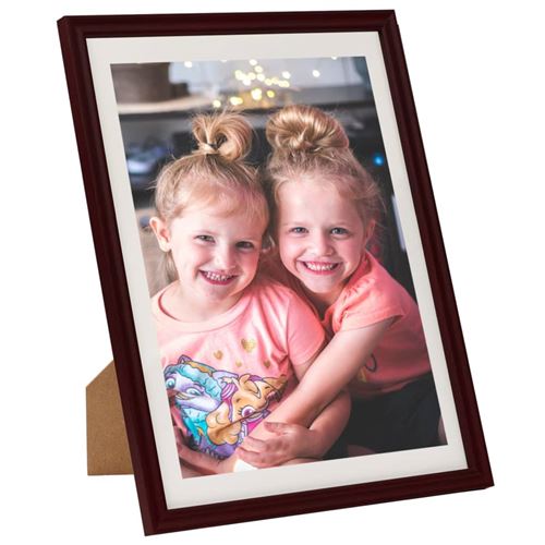 vidaXL Collage de cadres photo 5 pcs pour mur Rouge foncé 50x60 cm