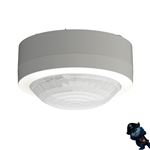 Theben PIRA T8 AP 1030203 Détecteur de Mouvement/détecteur de présence pour l'intérieur 200 W LED Angle de détection Rond 360° Ø 8 m Temps de Fonctionnement 5 s à 15 Min Montage en saillie