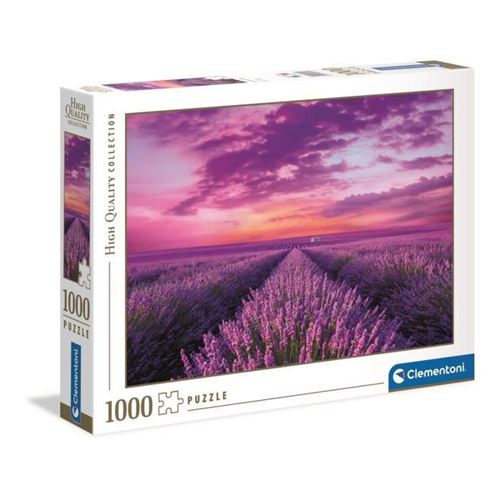 Puzzle 1000 pièces Clementoni - Champ de Lavande