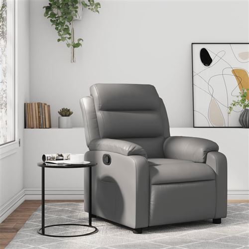 Non Communiqué Gris Vidaxl Fauteuil Verstelbaar Kunstleer Grijs373489