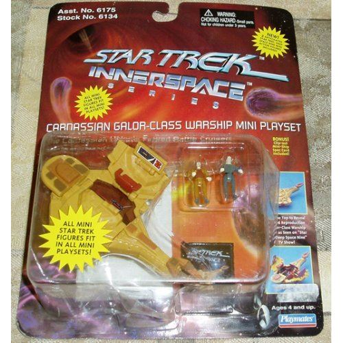 Star Trek Innerspace Ensemble de jeu mini pour navire de guerre de classe Galor et Cardassian avec Odo Dukat
