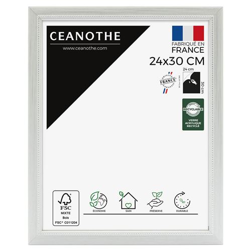 Cadre photo Perle gris clair 24x30 cm Brio 34111
