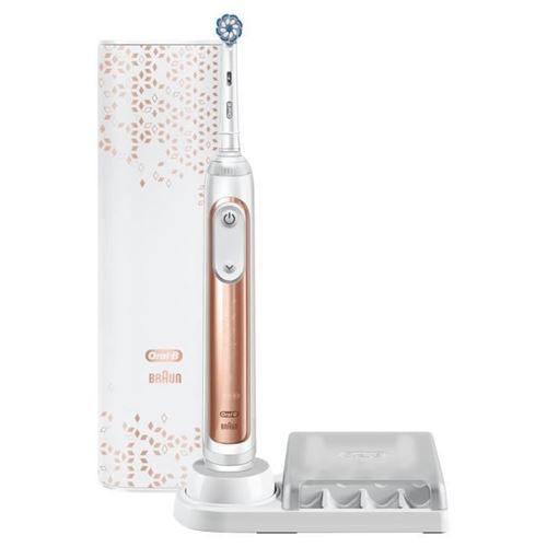 Oral-B Genius X 20000N, Brosse a Dents Électrique Or Rose - capteurs de mouvements