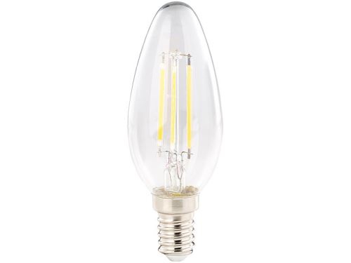3 ampoules bougie LED E14 - 4 W - 470 lm - Blanc chaud